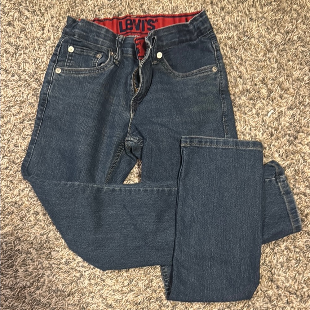 Boys 10 Levi's Blue Straight Jeans